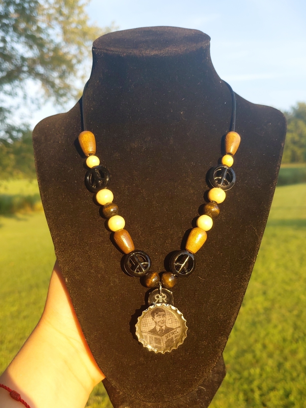 Handcrafted Bottle Cap Necklace